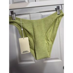 Monday swimwear seychelles avocado crinkle bottom Medium